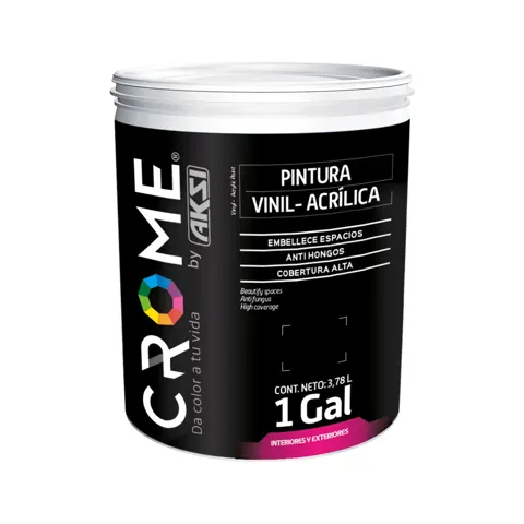 Pintura Vinílica Verde Olivo 1 Galón CROME