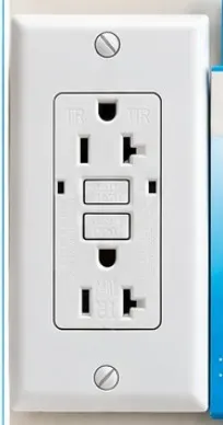 Tomacorriente GFCI con placa 15 A 125 V