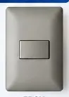 Línea AM AM2101 — placa 1 interruptor (gris)