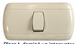Modus CJI101.3W — placa t. dominó un interruptor 3 vías