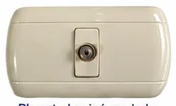 Modus CJI108 — placa t. dominó un dado p/cable