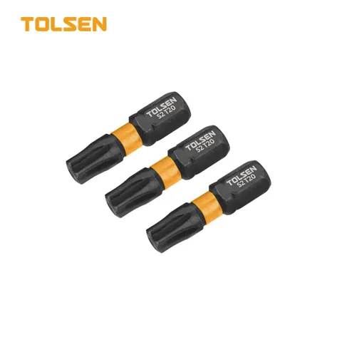 JUEGO DE 3 PUNTAS DE IMPACTO PARA DESARMADOR (TORX) (INDUSTRIAL)